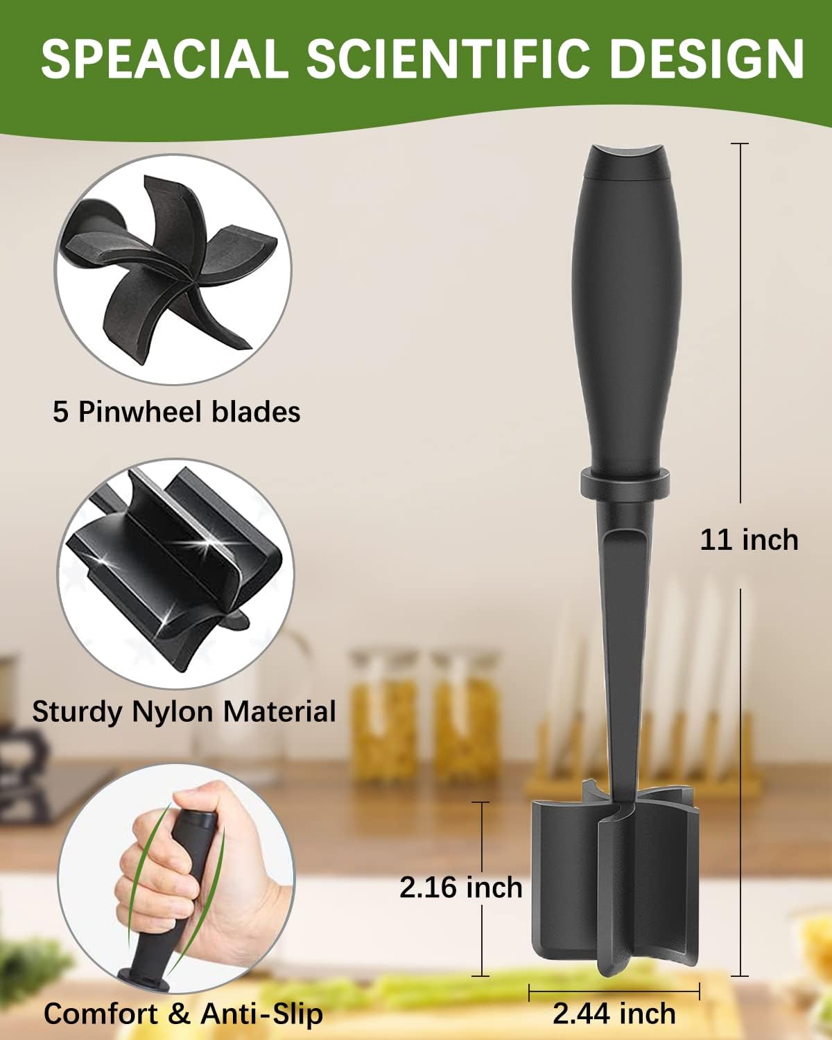 Heat-Resistant Meat Chopper