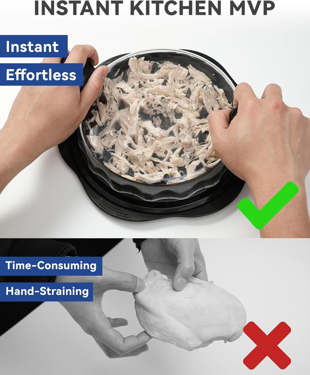 Manual Chicken Shredder & Grinder Tool