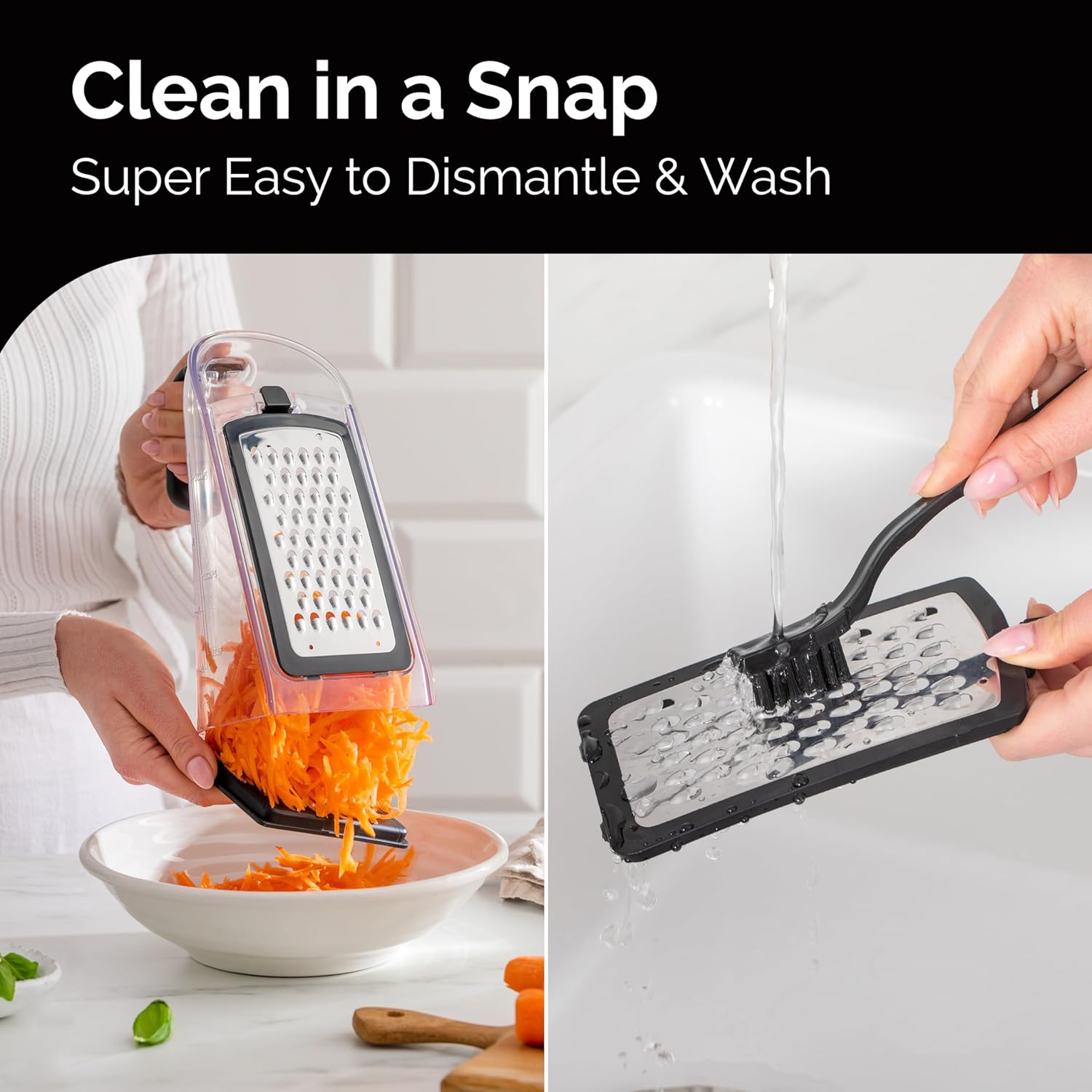 Cheese & Vegetable Grater with Garlic Crusher