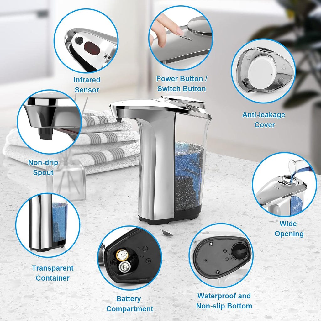 Automatic Touchless Soap Dispenser – 17oz